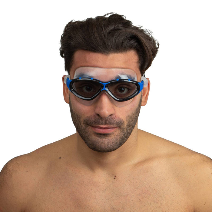 Masque de natation Profile Noir-Bleu Lentilles Fumées Seac 152-42NB-LF