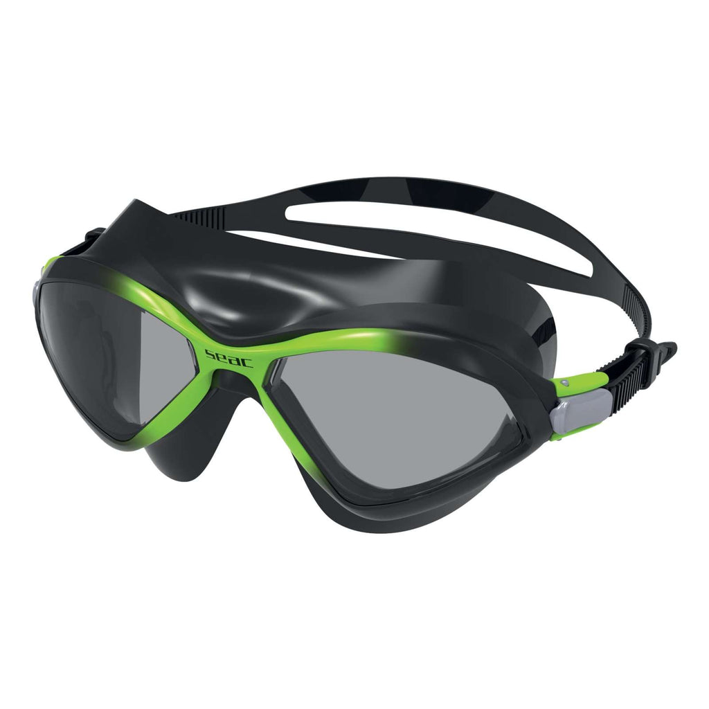 Masque de natation Diablo Noir-Citron Lentilles Fumées Seac 152-50NL-LF