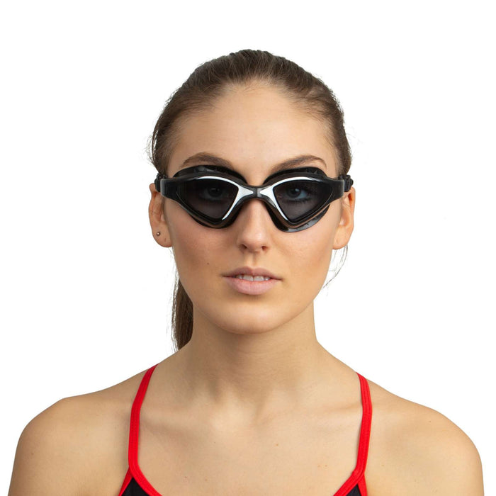 Lunettes de natation Lynx Noir-Blanc Lentilles Fumées Seac 152-55NW-LF