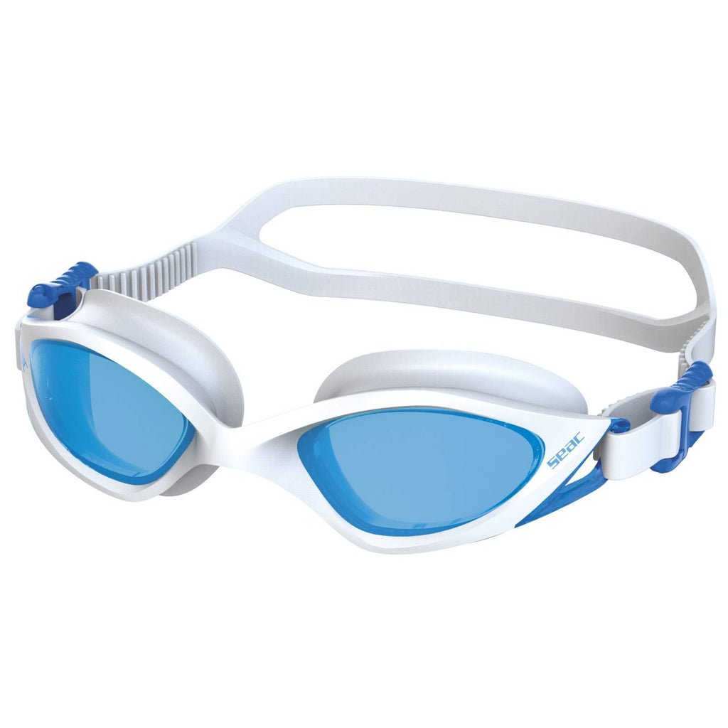 Lunettes de natation Viper Blanches-Bleues Lentilles Seac 152-72WAZ