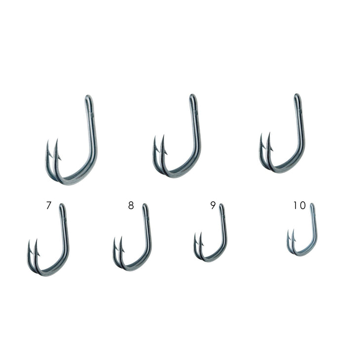 Hameçons de pêche doubles SS880 en acier inoxydable №7 5pcs Expert Predator 15414