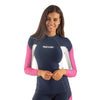 Rash Guard Raa Long Evo Femme Bleu Foncé S Seac 155-1-S