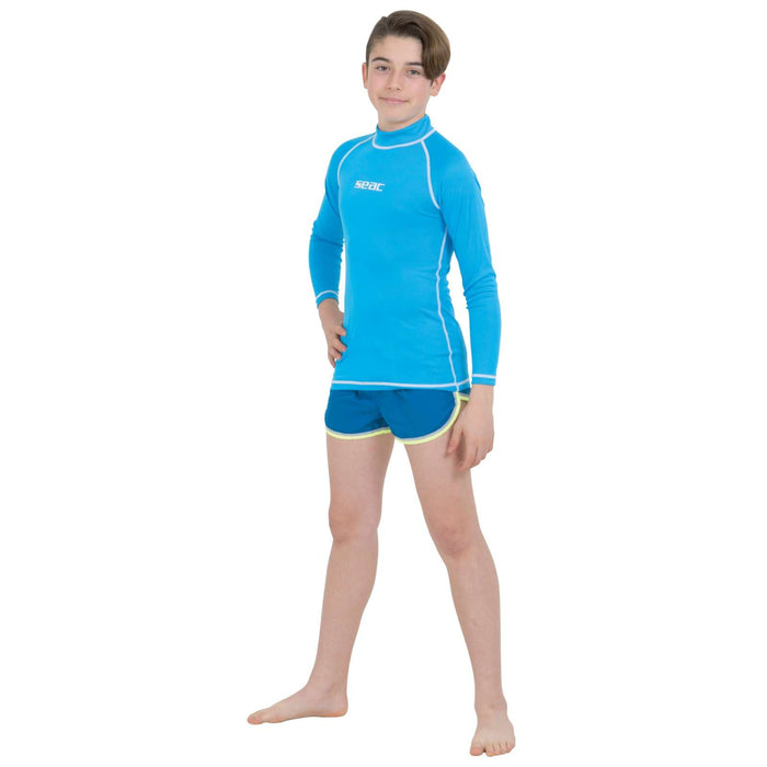 Rash Guard T-Sun Long Garçon Enfant Bleu Clair 5 Ans Seac 155-12-5