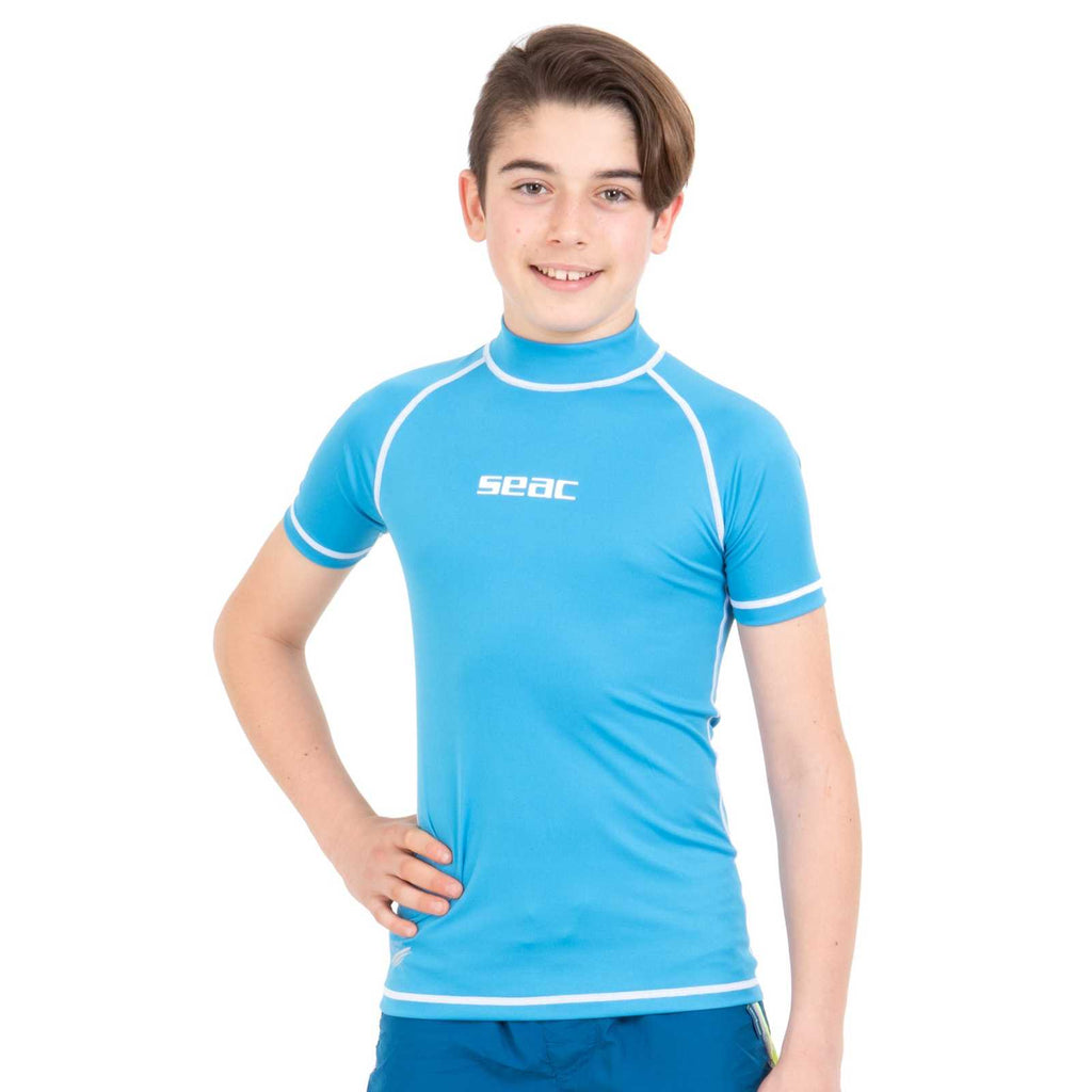 T-shirt Rash Guard T-Sun Court Enfant Garçon Bleu Clair 3 Ans Seac 155-20-3