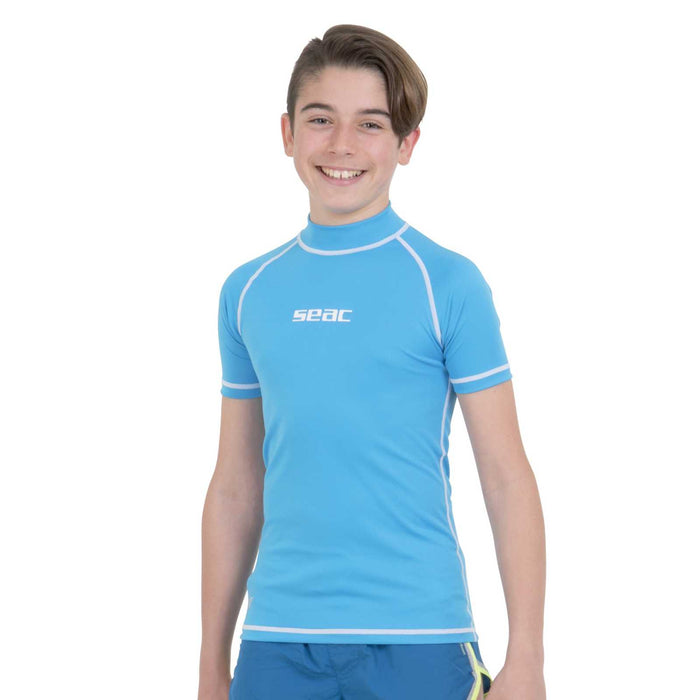 T-shirt Rash Guard T-Sun Court Enfant Garçon Bleu Clair 3 Ans Seac 155-20-3