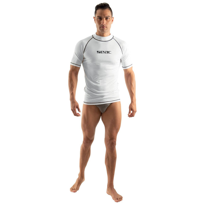 T-shirt Rash Guard T-Sun Court Homme Blanc XL Seac 155-22-XL