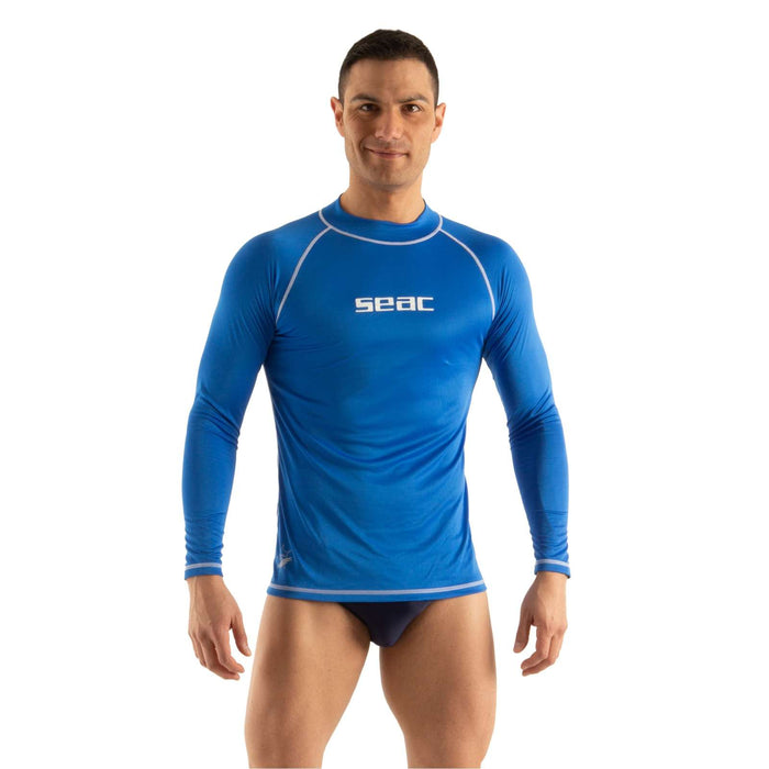 Rash Guard T-Sun Long Homme Bleu XXXL Seac 155-25-XXXL