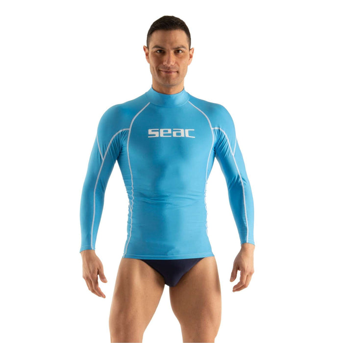 Rash Guard Raa Long Evo Homme Bleu-Clair M Seac 155-29-M