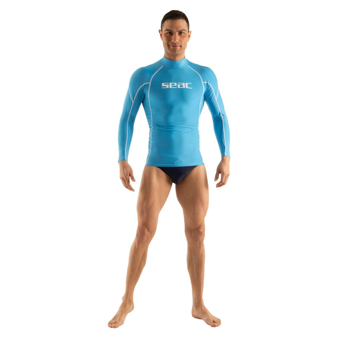 Rash Guard Raa Long Evo Homme Bleu-Clair M Seac 155-29-M