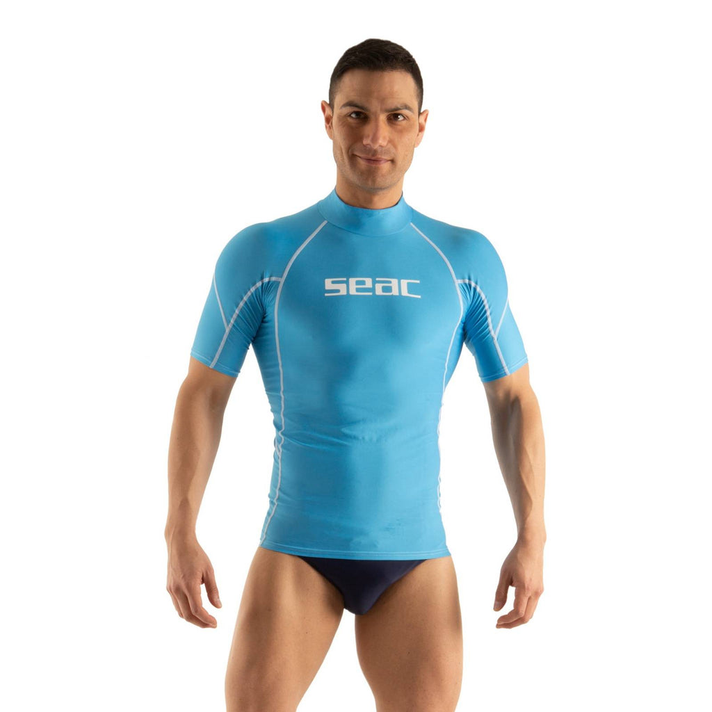 Rash Guard Raa Short Evo Homme Bleu-Clair XXXL Seac 155-31-XXXL