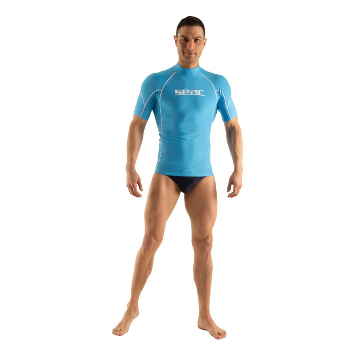 Rash Guard Raa Short Evo Homme Bleu-Clair XXXL Seac 155-31-XXXL