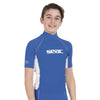 Rash Guard Raa Short Enfant Evo Bleu 6 Ans Seac 155-4-6