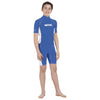 Rash Guard Raa Short Enfant Evo Bleu 6 Ans Seac 155-4-6