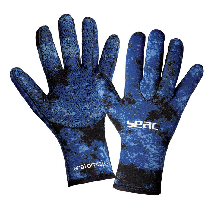 Gants Anatomic Camo Bleu 3,5mm M Seac 16-2-M