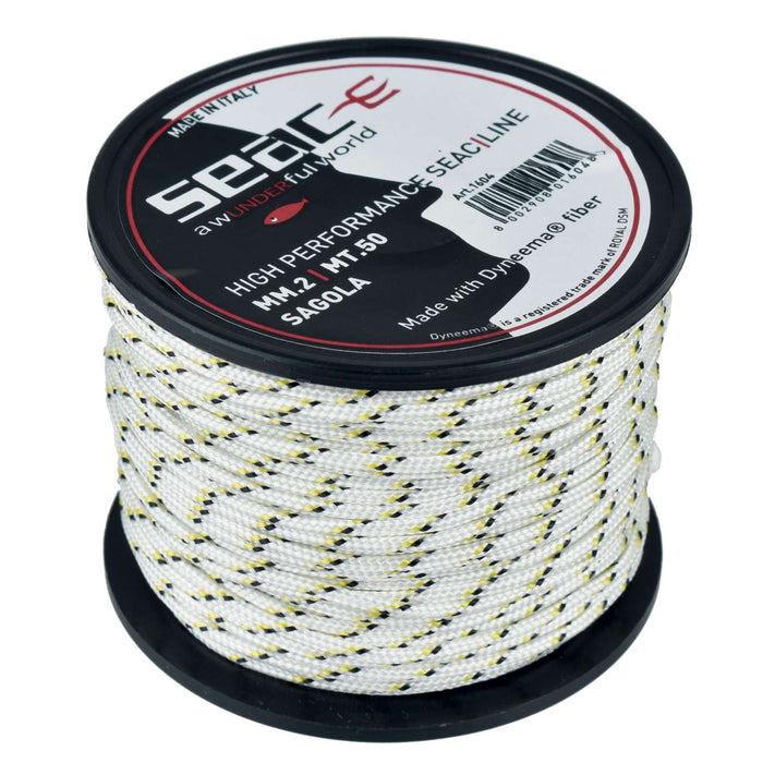 Core Dyneema Blanc-Jaune 50m 2mm Seac 1604