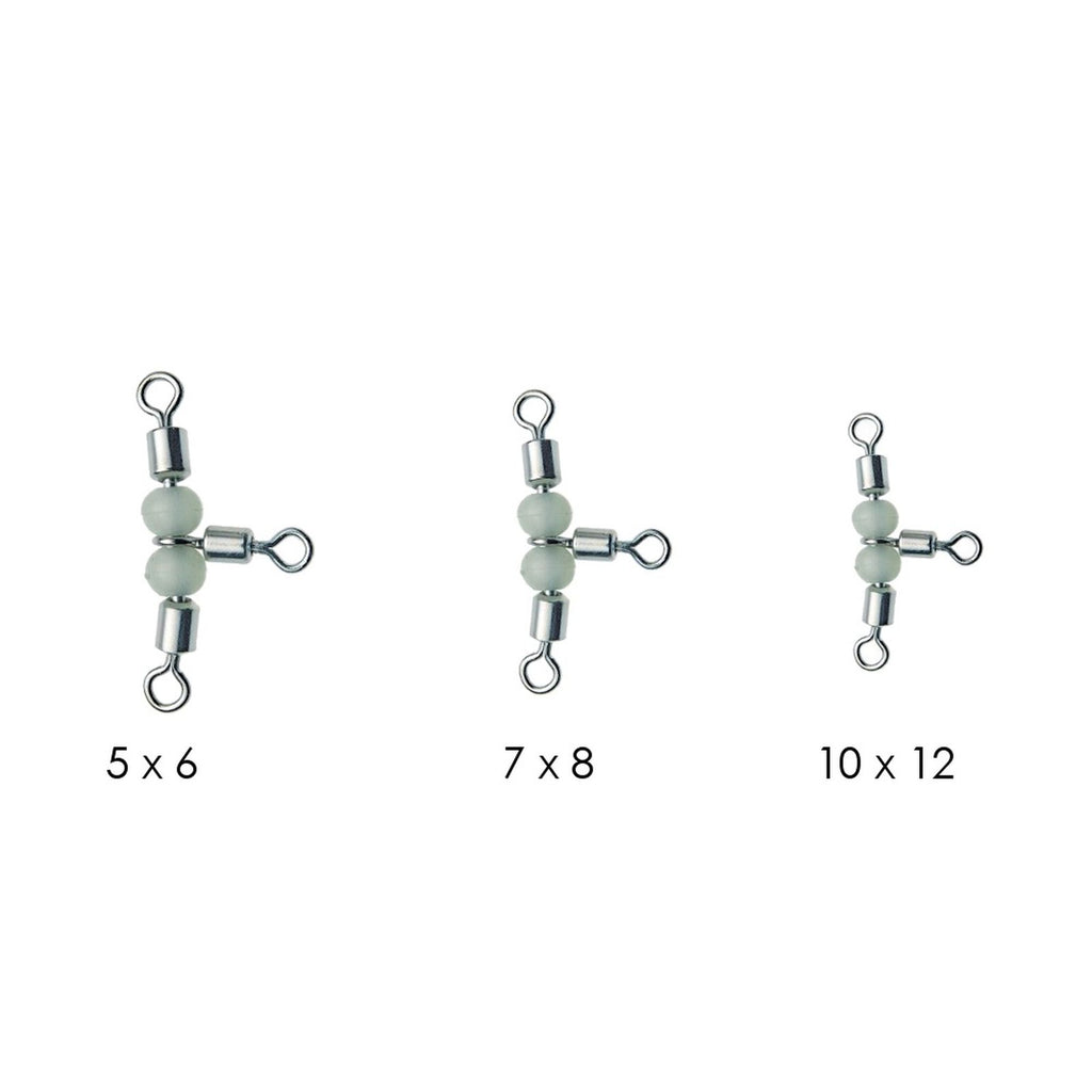 Roulements pivotants triples avec billes 9pcs Fluorescent 10x12 Expert Predator 16633