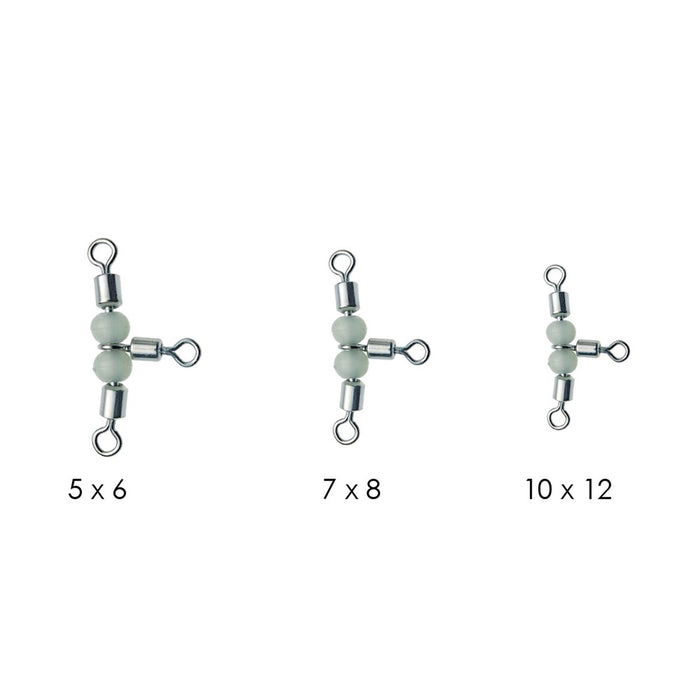 Roulements pivotants triples avec billes 9pcs Fluorescent 10x12 Expert Predator 16633