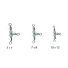 Roulements pivotants triples avec billes 9pcs Fluorescent 10x12 Expert Predator 16633