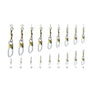 Rotules avec snap 12pcs Or №18 Expert Prédateur 16715