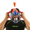 Masque de plongée intégral Magica Gris-Bleu-Orange S-M Seac 170-10BO-SLT