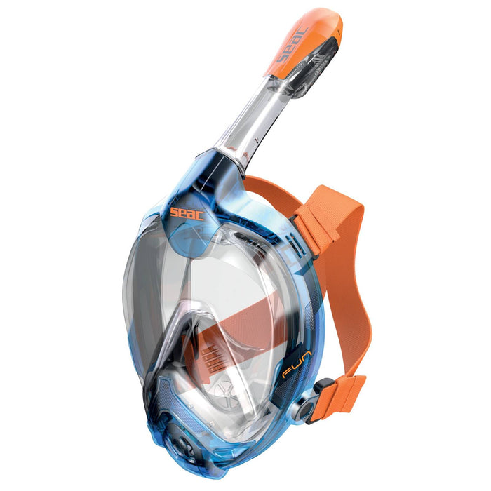 Masque de plongée intégral Magica Gris-Bleu-Orange XS-S Seac 170-14BO-SLT