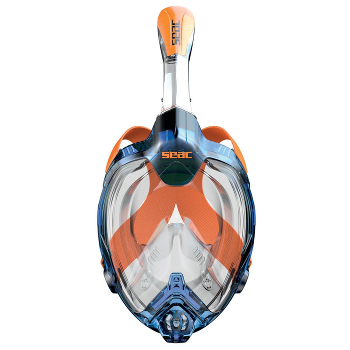 Masque de plongée intégral Magica Gris-Bleu-Orange XS-S Seac 170-14BO-SLT
