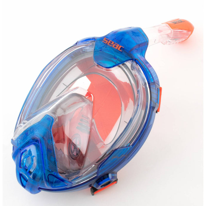 Masque de plongée intégral Magica Gris-Bleu-Orange XS-S Seac 170-14BO-SLT