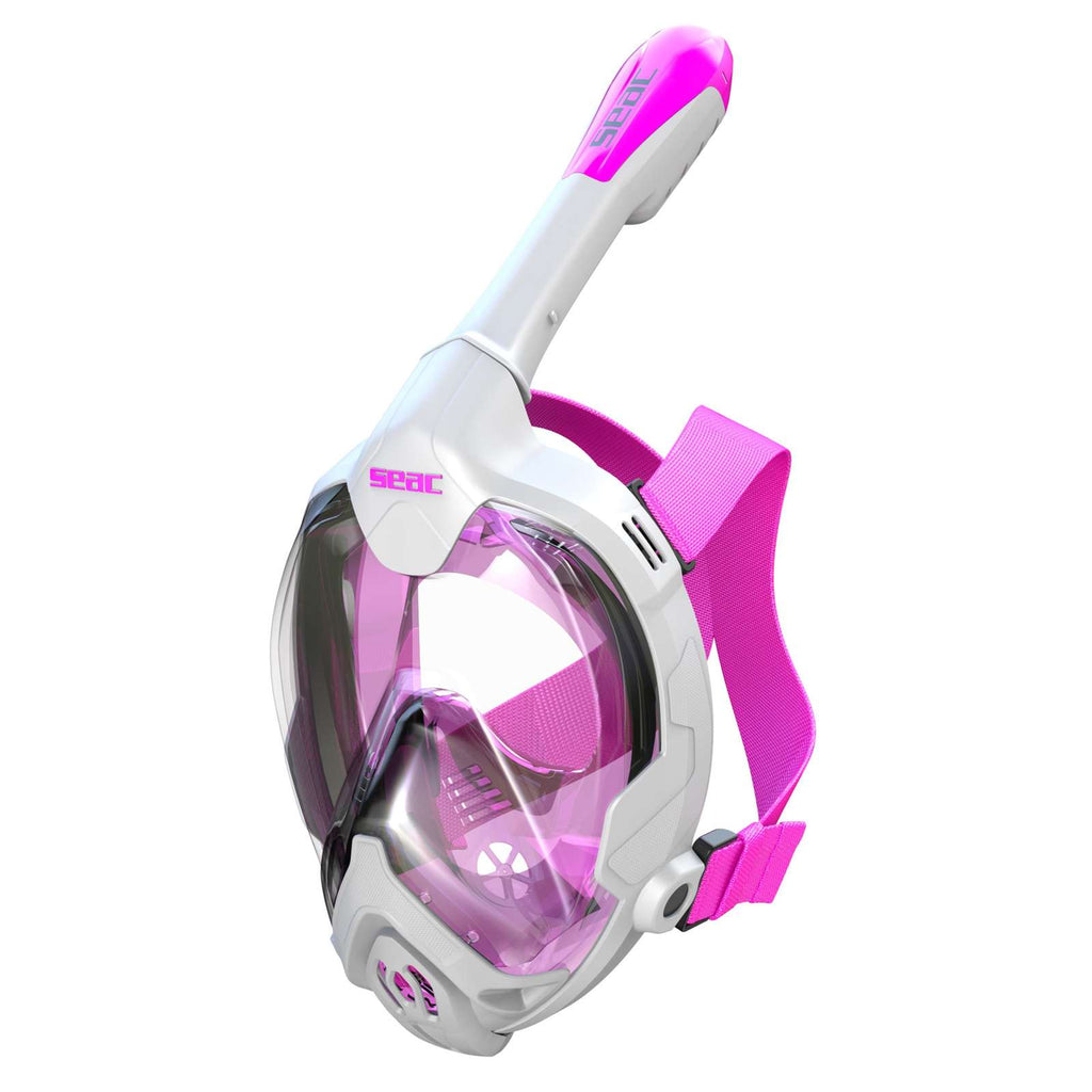 Masque de plongée intégral Magica Blanc-Rose XS-S Seac 170-14WP-SLT