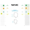 Masque de plongée intégral Libera Transparent-Lime Enfant Seac 170-20LT-SKL