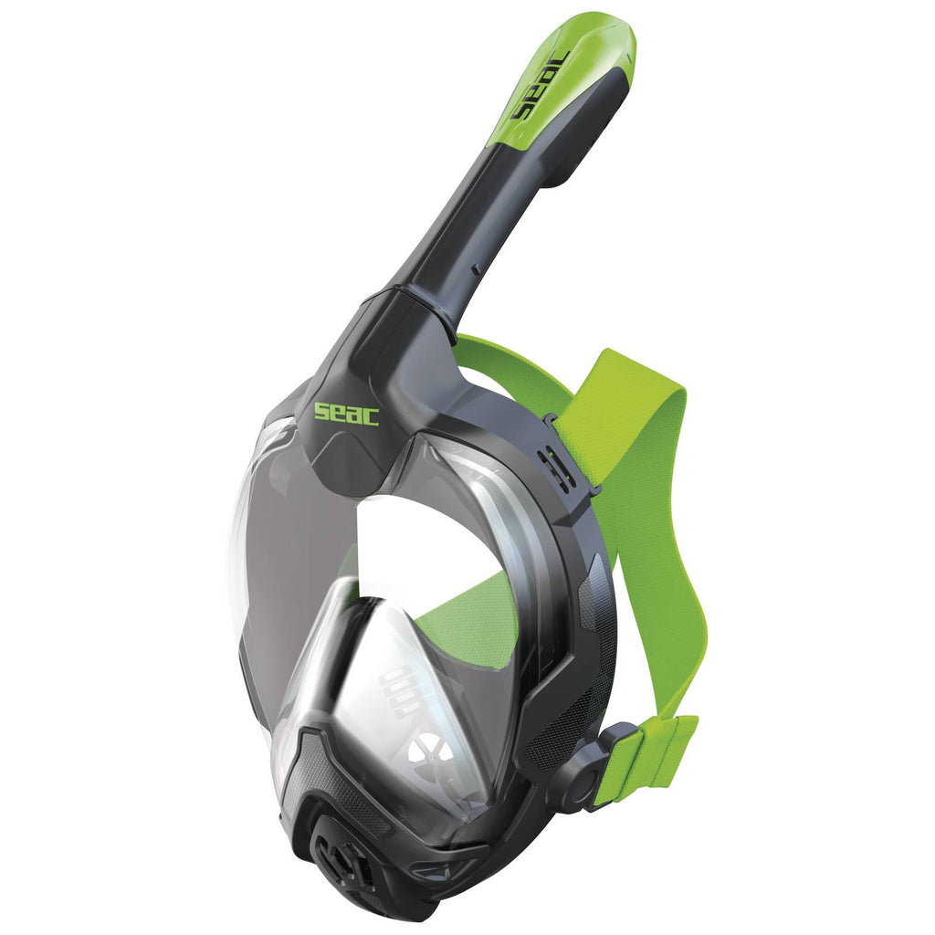 Masque de plongée intégral Libera Noir- Lime S-M Seac 170-6NL-SBL