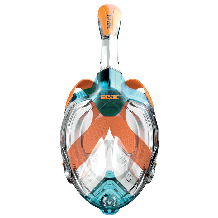 Masque de plongée intégral Libera Aquamarine-Orange XS-S Seac 170-7AO-SKL
