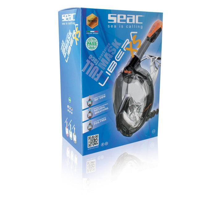 Masque de plongée intégral Libera Transparent-Rose XS-S Seac 170-7TP-SKL