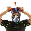 Masque de plongée intégral Magica Gris-Bleu-Orange L-XL Seac 170-9BO-SLT
