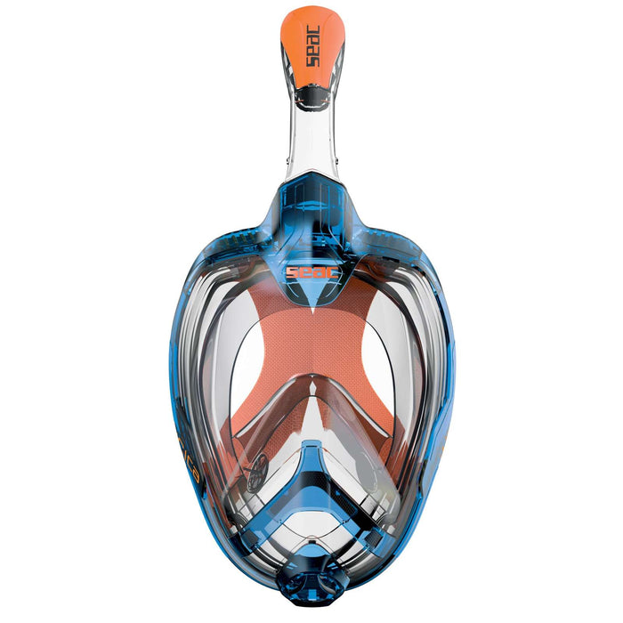 Masque de plongée intégral Magica Gris-Bleu-Orange L-XL Seac 170-9BO-SLT