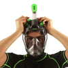 Masque de plongée intégral Magica Gris-Transparent-Lime L-XL Seac 170-9FL-SLT