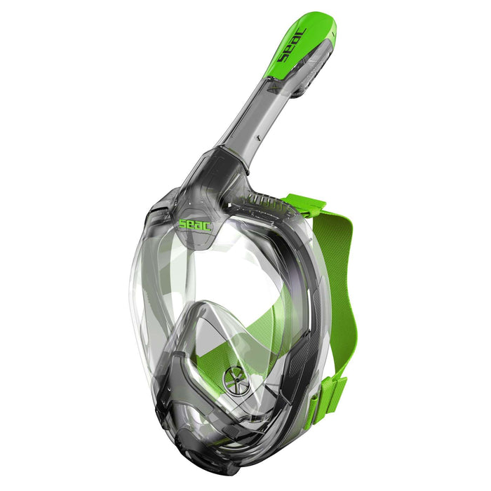 Masque de plongée intégral Magica Gris-Transparent-Lime L-XL Seac 170-9FL-SLT