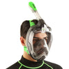 Masque de plongée intégral Magica Gris-Transparent-Lime L-XL Seac 170-9FL-SLT