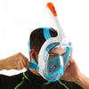 Masque de plongée intégral Magica Blanc-Bleu-Orange L-XL Seac 170-9WO-SLT
