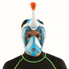 Masque de plongée intégral Magica Blanc-Bleu-Orange L-XL Seac 170-9WO-SLT