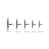 Roulements pivotants triples avec billes 12pcs 8x10 Expert Predator 17700