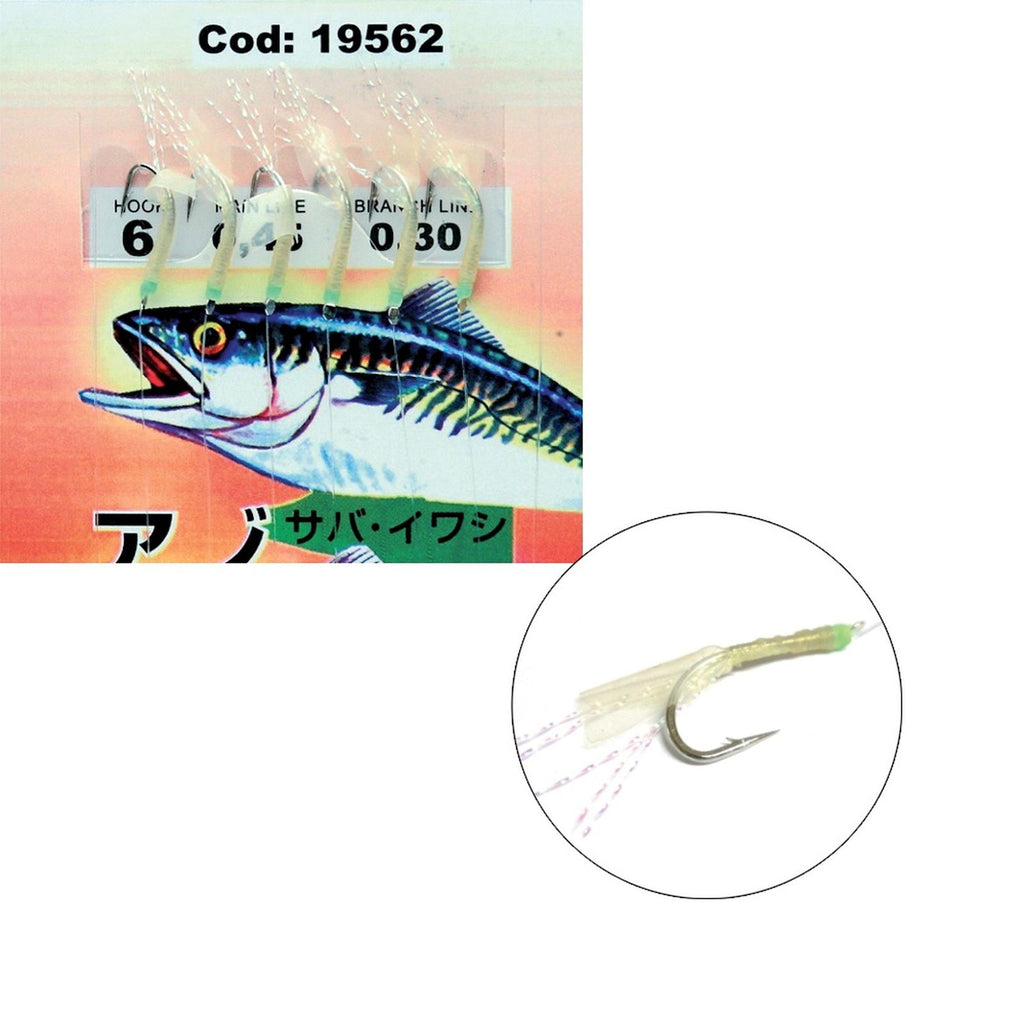 Rigs Sabiki Flasher 20pcs vert lime №1 Expert Predator 1956201