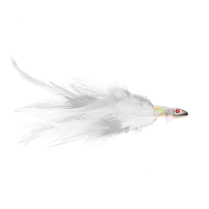 Appât leurres tête plumer Mère de Perle Blanc 12cm 1-8oz Expert Prédateur 20305WH