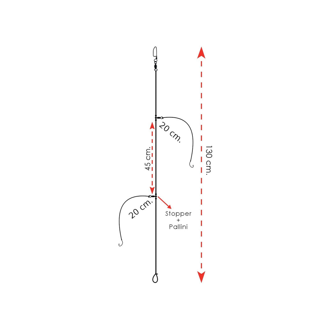Rigs prêts Surfcasting Kentucky avec hameçon de taille 10 Expert Predator 2045610