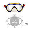 Masque de snorkeling Junior Enfants Bleu-Transparent Marlin 213132