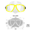 Masque de snorkeling Junior Enfants Jaune-Transparent Marlin 213133