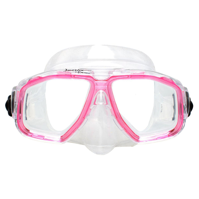 Masque de snorkeling Junior Enfants Rose-Transparent Marlin 213134