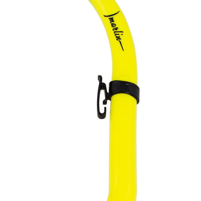 Tube de snorkel Junior enfants jaune-transparent Marlin 213174