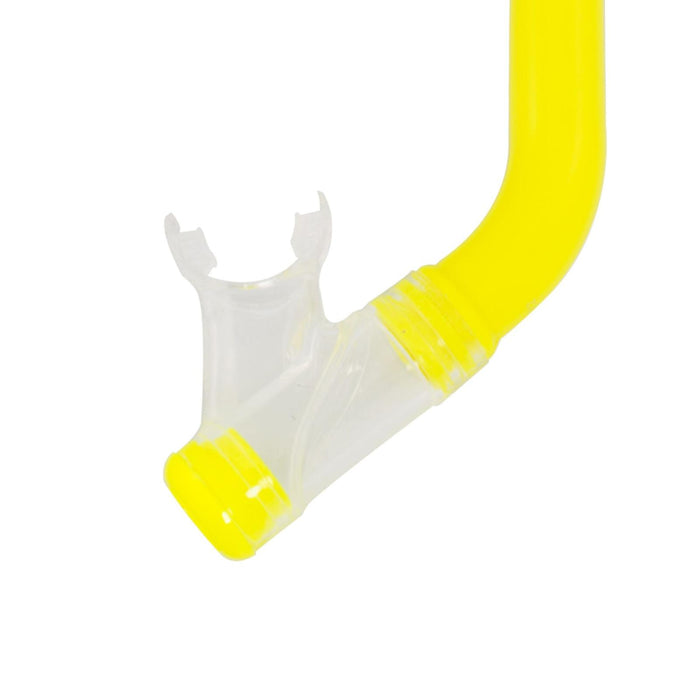 Tube de snorkel Junior enfants jaune-transparent Marlin 213174