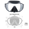 Masque de chasse sous-marine sans cadre Scuba noir Marlin 213360