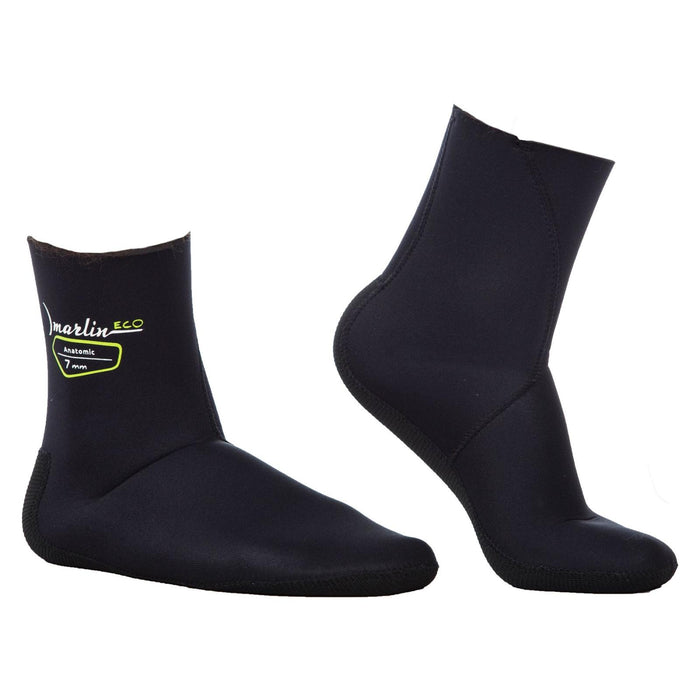 Chaussettes de plongée Anatomiques Éco 7mm Noir Taille M Marlin 213425